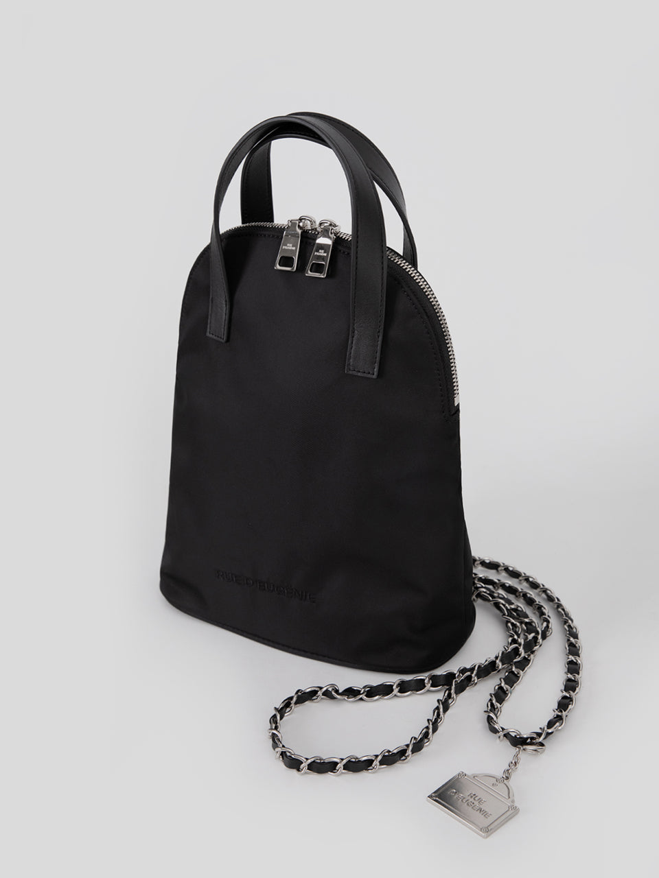 [RUE D’EUGENIE] Luna Backpack : Silver Chain Silver Chain] Luna Backpack – RUE D'EUGÉNIE