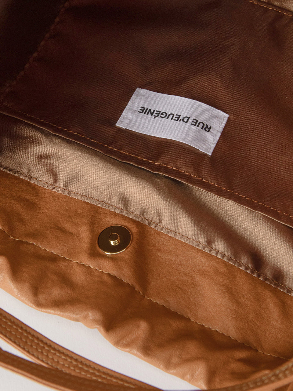 [RUE D’EUGENIE] Synthetic Leather Small Hobo Bag MUSINSA | RUE D'EUGENIE [20K Gold Chain] Synthetic Leather