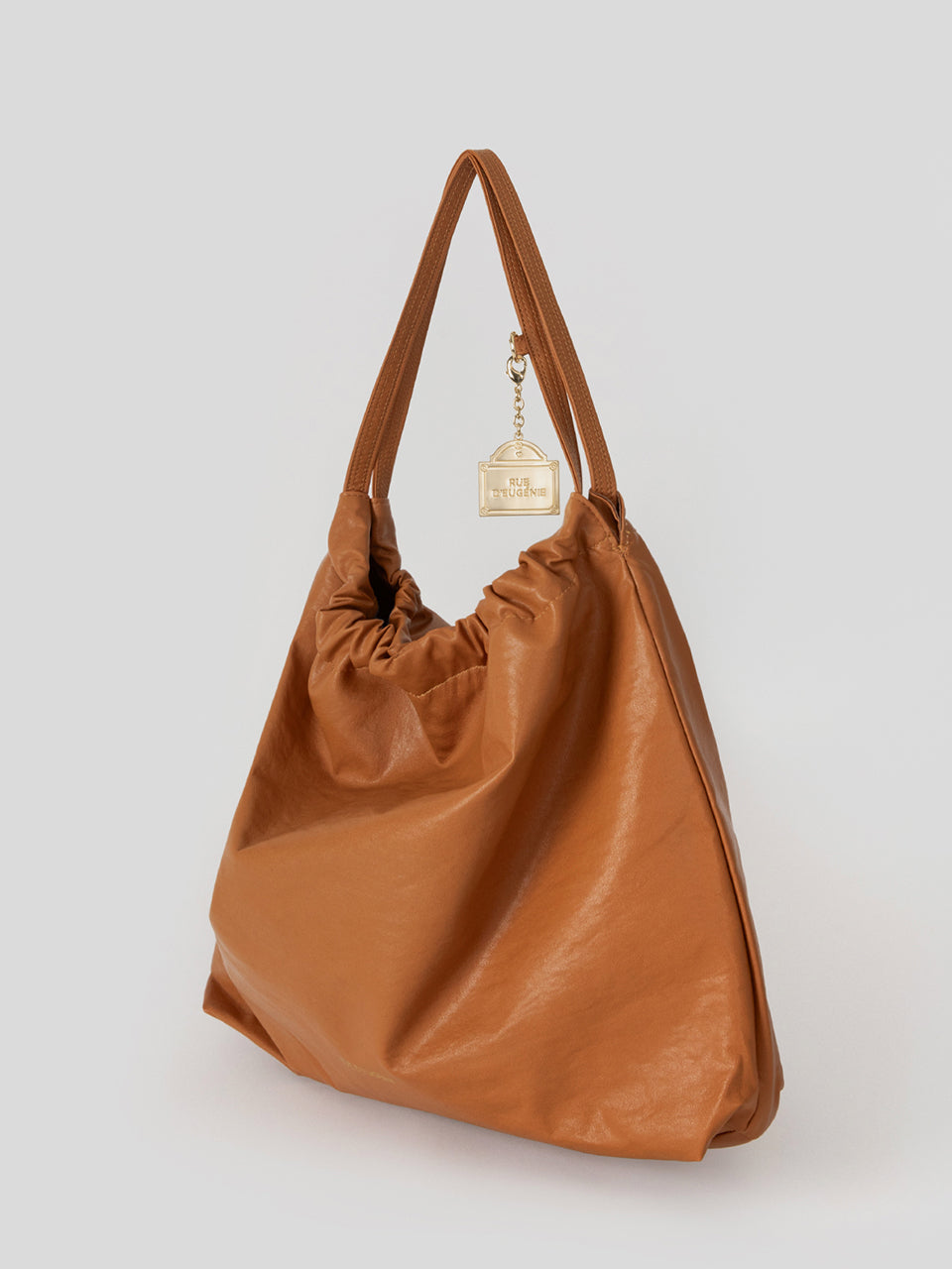 [RUE D’EUGENIE] Synthetic Leather Small Hobo Bag Synthetic Leather Small Hobo Bag - Pink – RUE D'EUGÉNIE