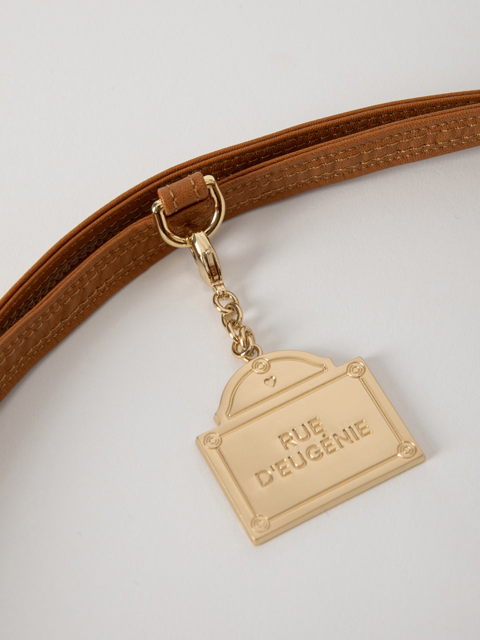 Synthetic Leather Small Hobo Bag - Camel