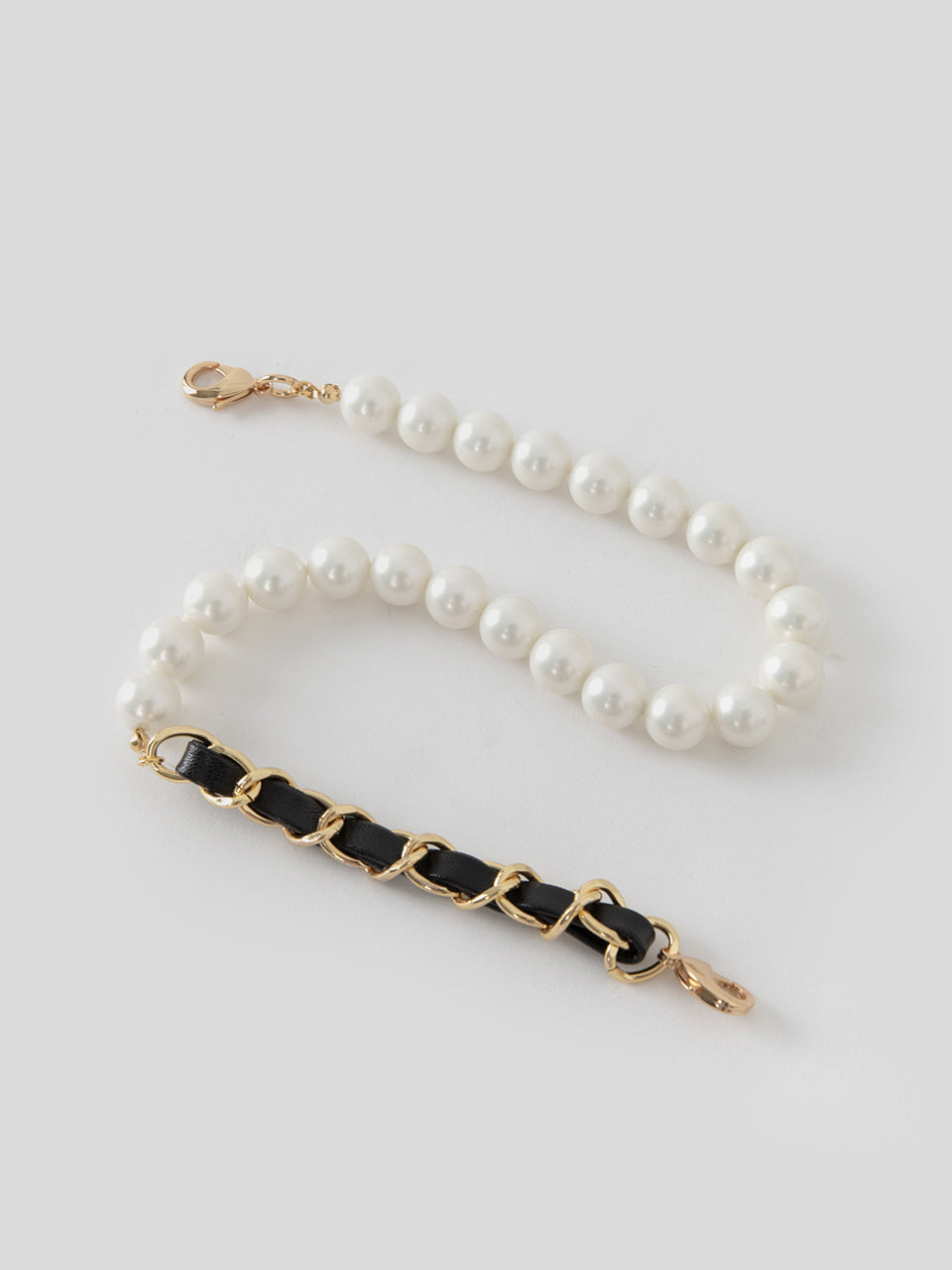 [20K Gold Chain] Unclear Pearl Chain Strap