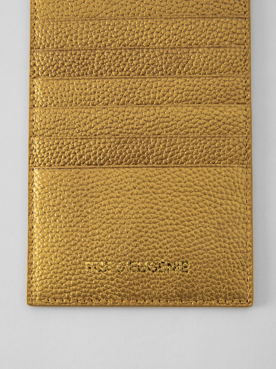 Gold Leather Card Wallet