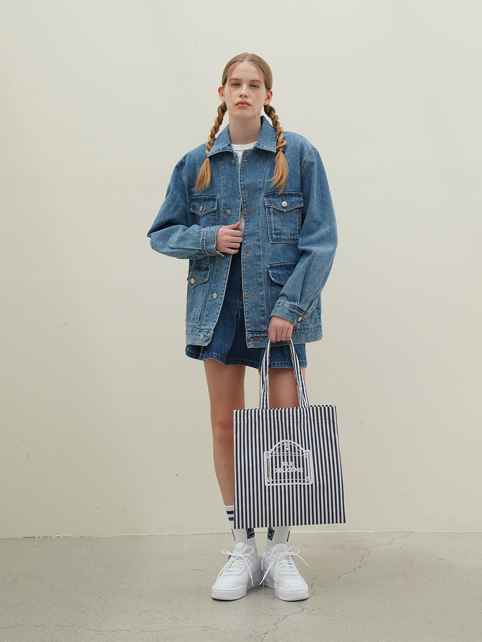 My Stripe Easy Bag - Navy