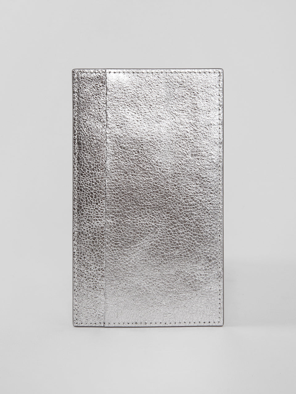 Silver Leather Card Wallet