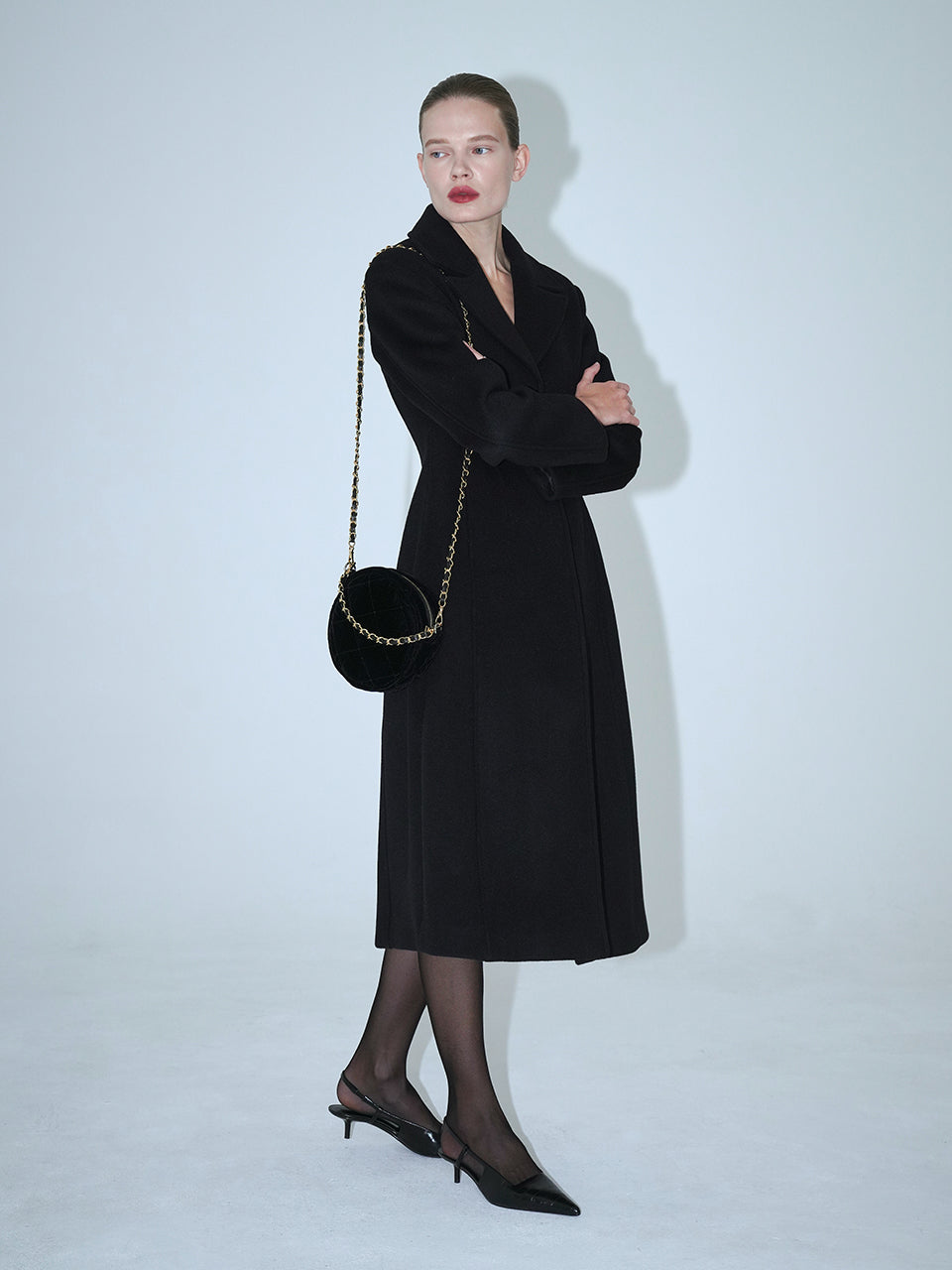 [20K Gold Chain]  Velvet Quilting Amour Bag