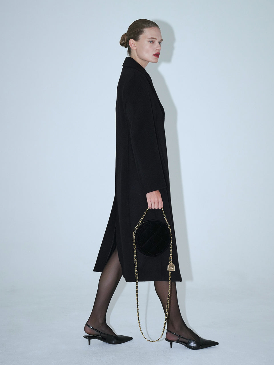 [20K Gold Chain]  Velvet Quilting Amour Bag