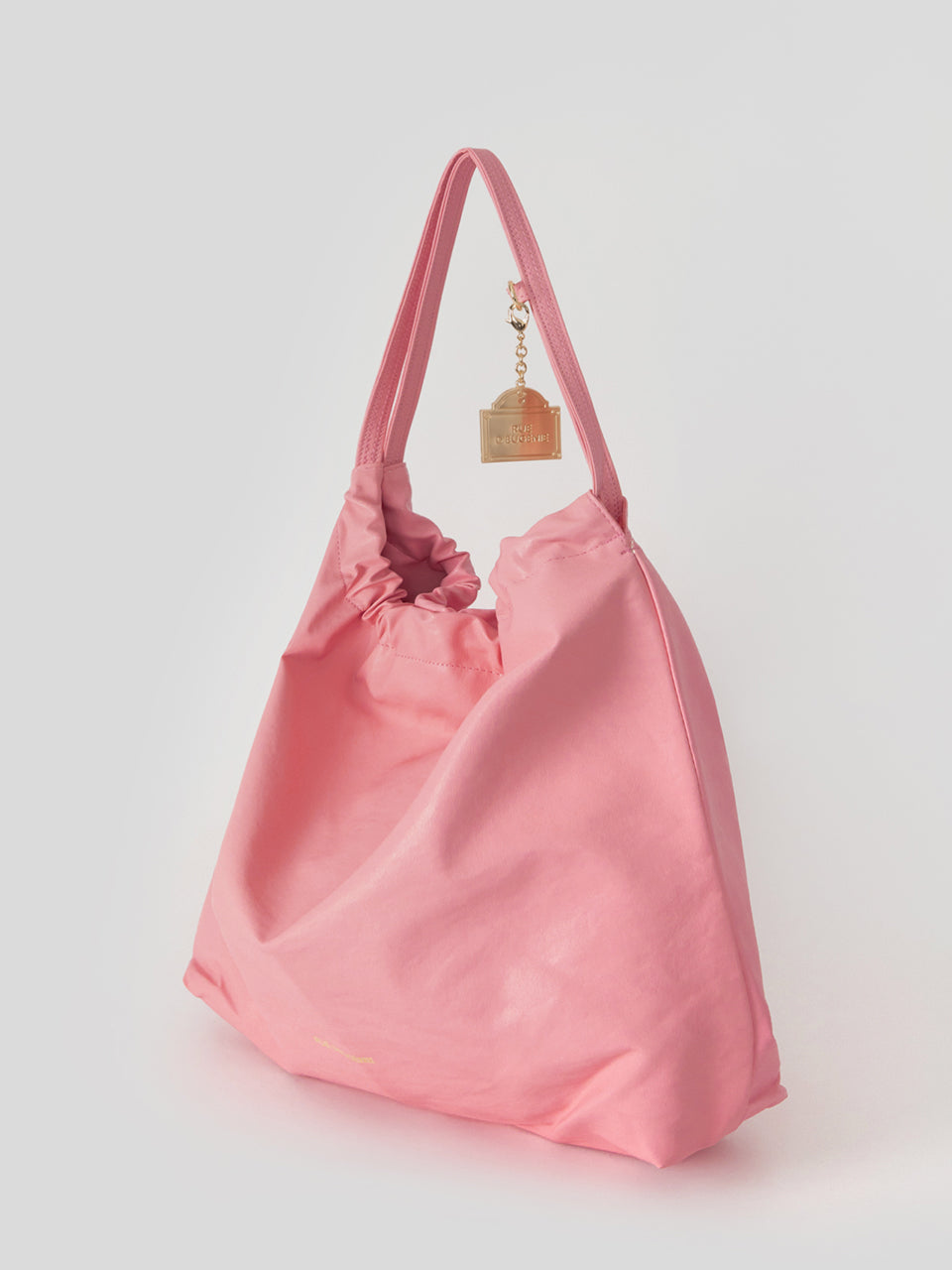 Synthetic Leather Small Hobo Bag - Pink