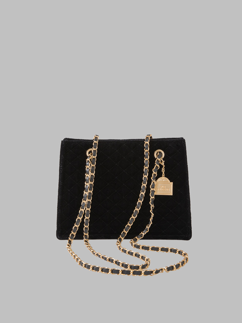 [Gold Chain] Velvet Quilted Lady Bag