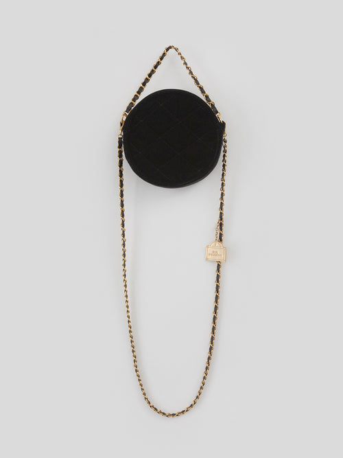 [20K Gold Chain]  Velvet Quilting Amour Bag