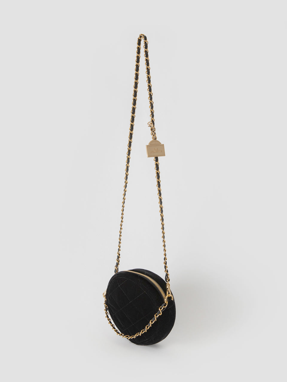 [20K Gold Chain]  Velvet Quilting Amour Bag