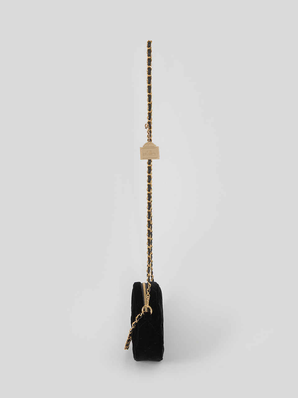 [20K Gold Chain]  Velvet Quilting Amour Bag
