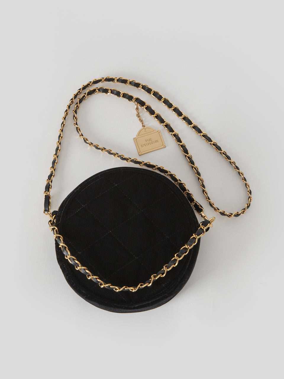 [20K Gold Chain]  Velvet Quilting Amour Bag