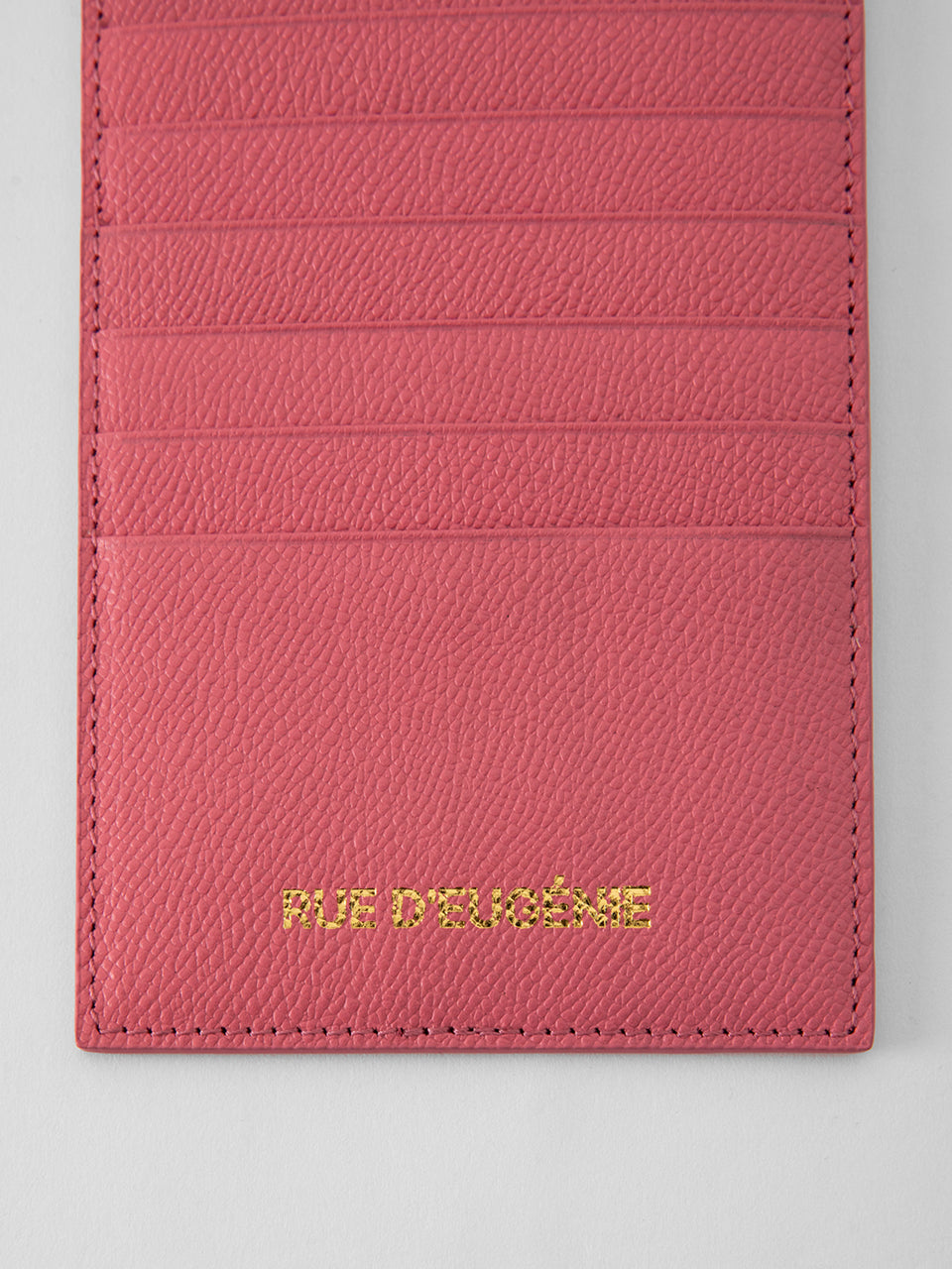 Pink Leather Card Wallet