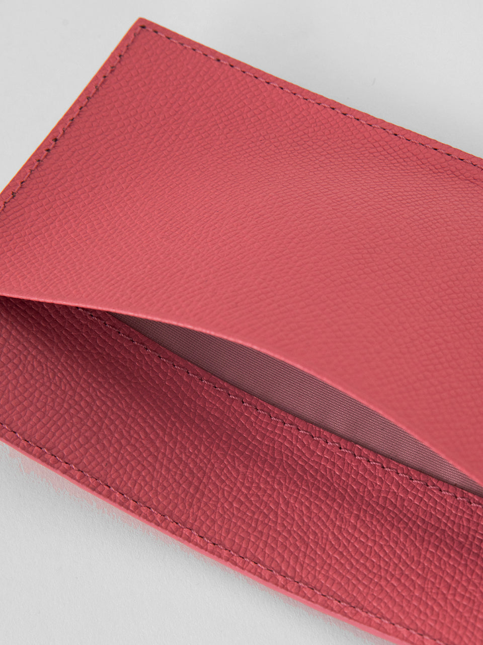 Pink Leather Card Wallet