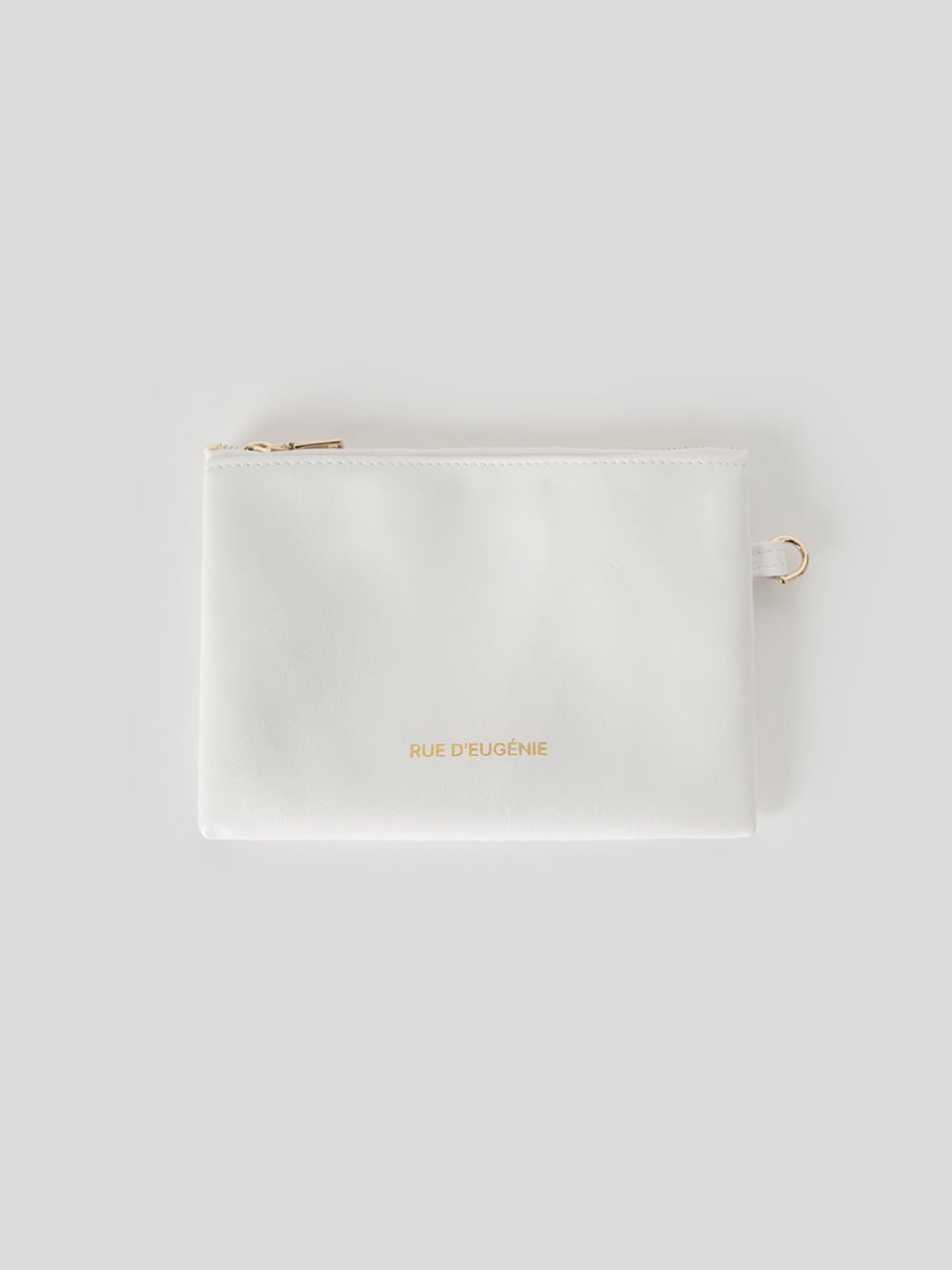 [20K Gold Chain] Synthetic Leather Small Hobo Bag - White