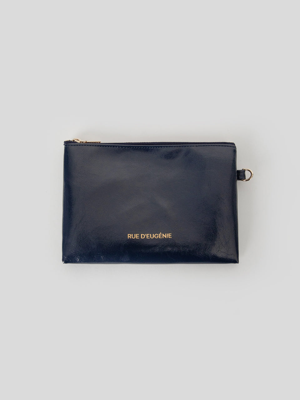 [20K Gold Chain] Synthetic Leather Small Hobo Bag - Navy